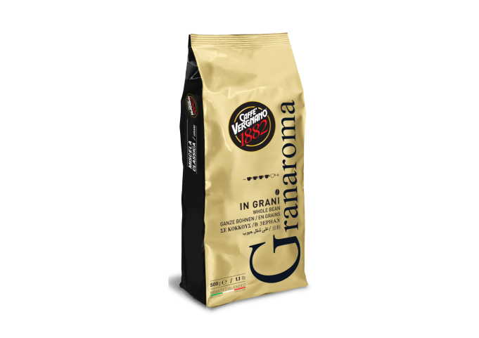 Le café grains GRAN AROMA par Café Vergnano révèle une amertume prononcée destiné aux amateurs de café !