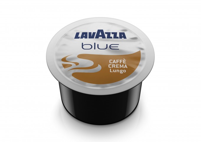 LAVAZZA BLUE présente les capsules CREMA LUNGO en carton de 100 capsules