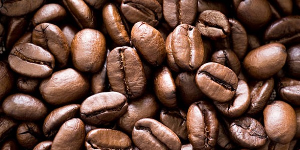 Zoom sur le café en grains